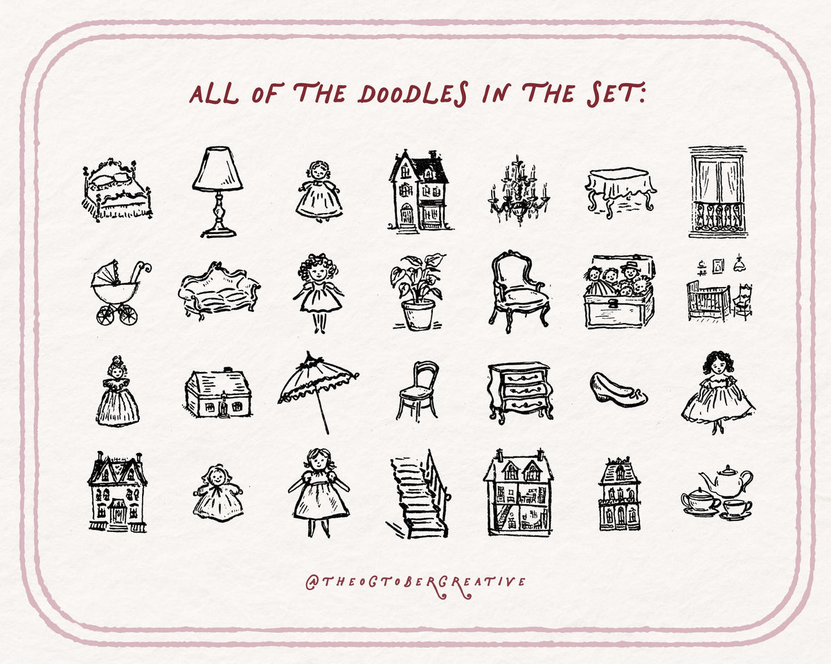 Dollhouse Doodle Pack, preview 5
