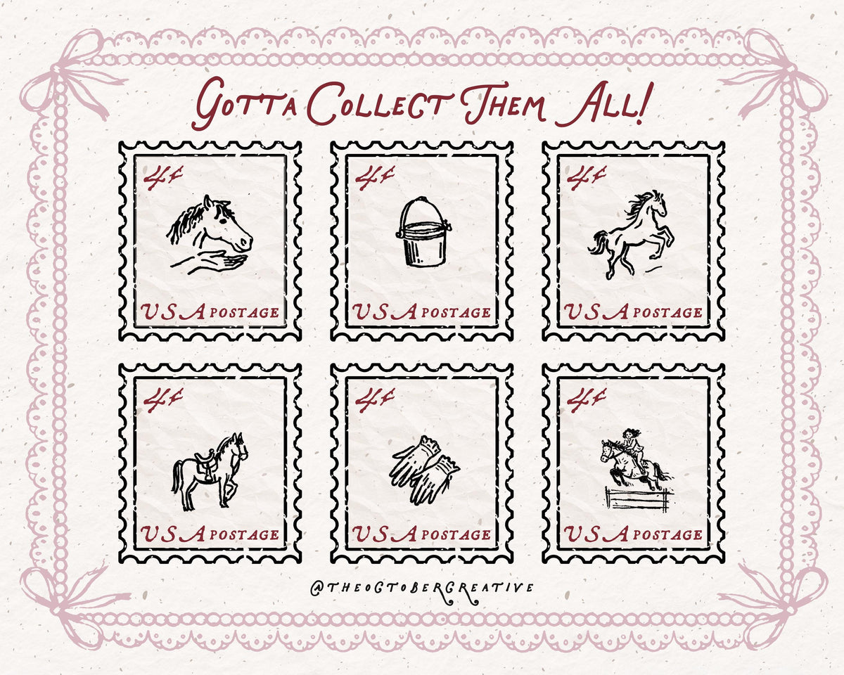 Equestrian Doodle Pack, preview 6