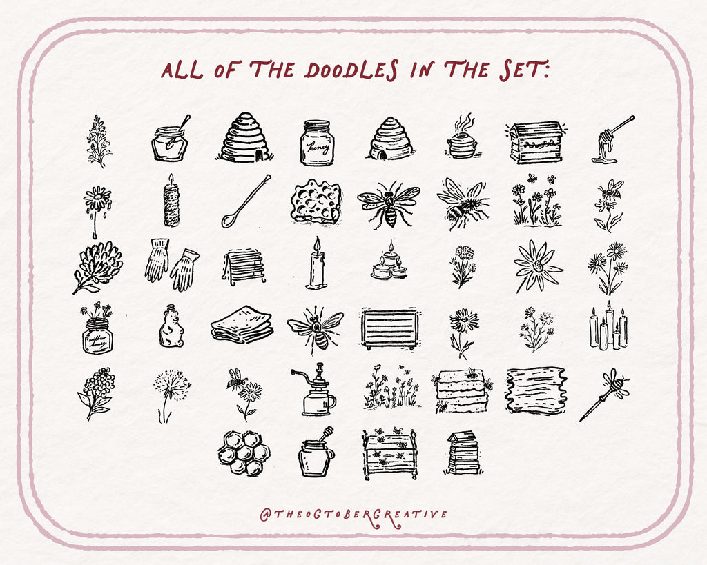 Beekeeping Doodle Pack, preview 4