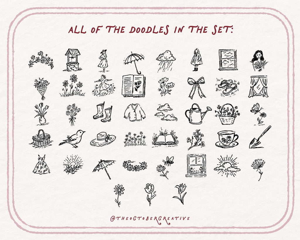 Spring Has Sprung Doodle Pack, preview 4