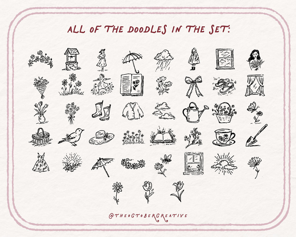 Spring Has Sprung Doodle Pack, preview 4