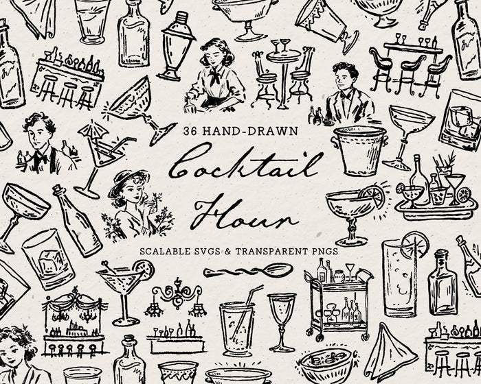 Cocktail Hour Doodle Pack
