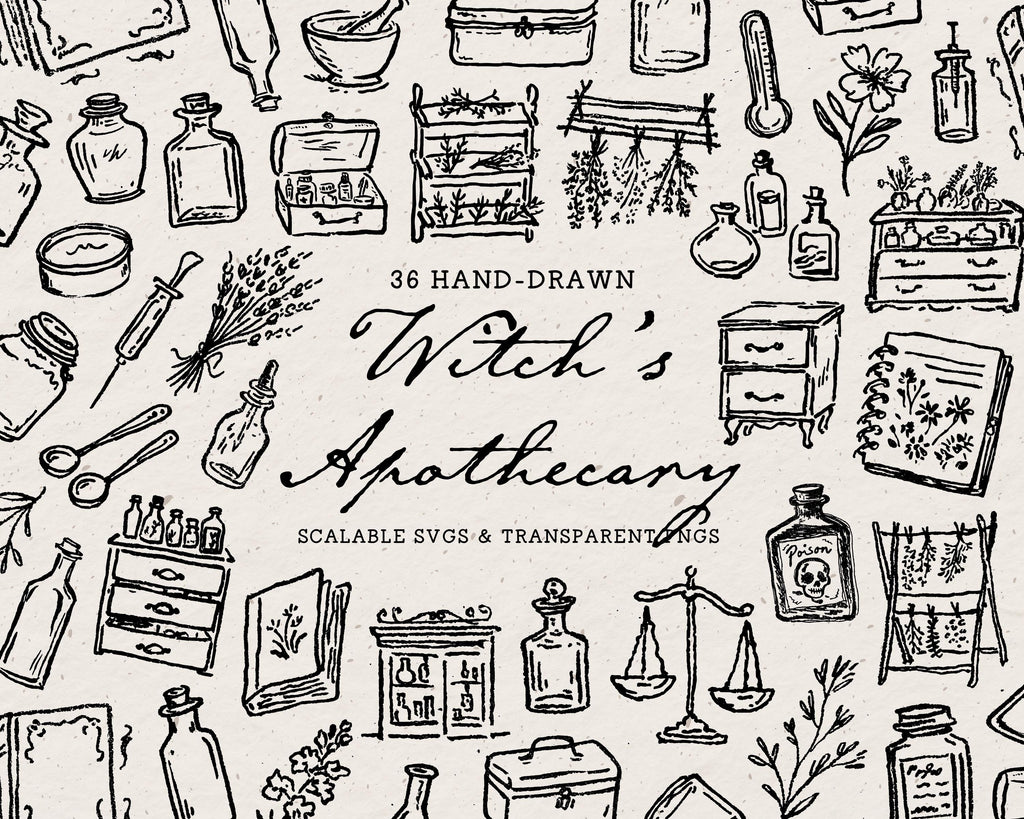 Apothecary Doodle Pack, preview 1