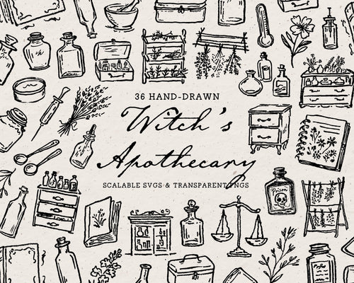 Apothecary Doodle Pack, preview 1