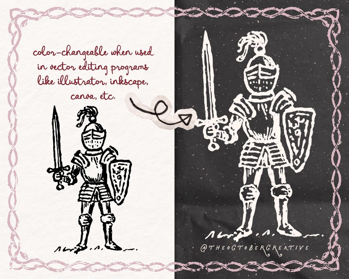 Dark Fairytale Doodle Pack, preview 2