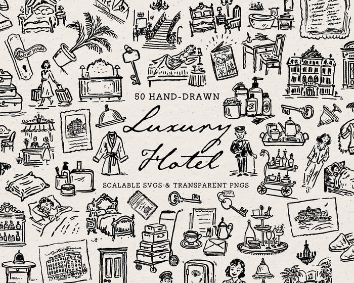 Luxury Hotel Doodle Pack
