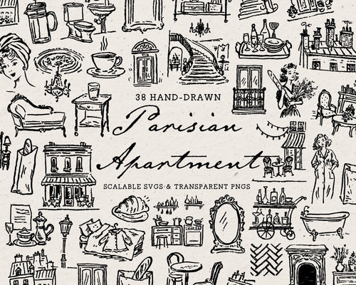 Parisian Apartment Doodle Pack