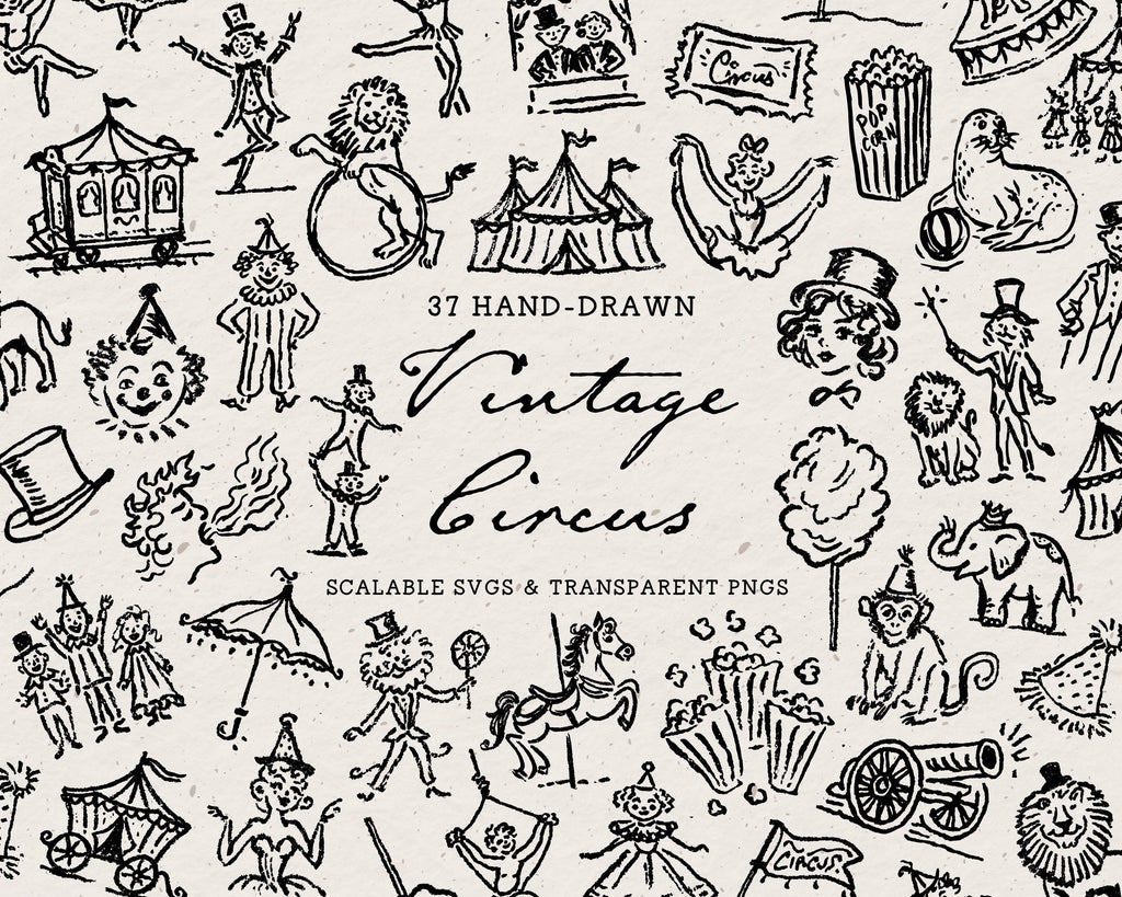 Circus Doodle Pack, preview 1