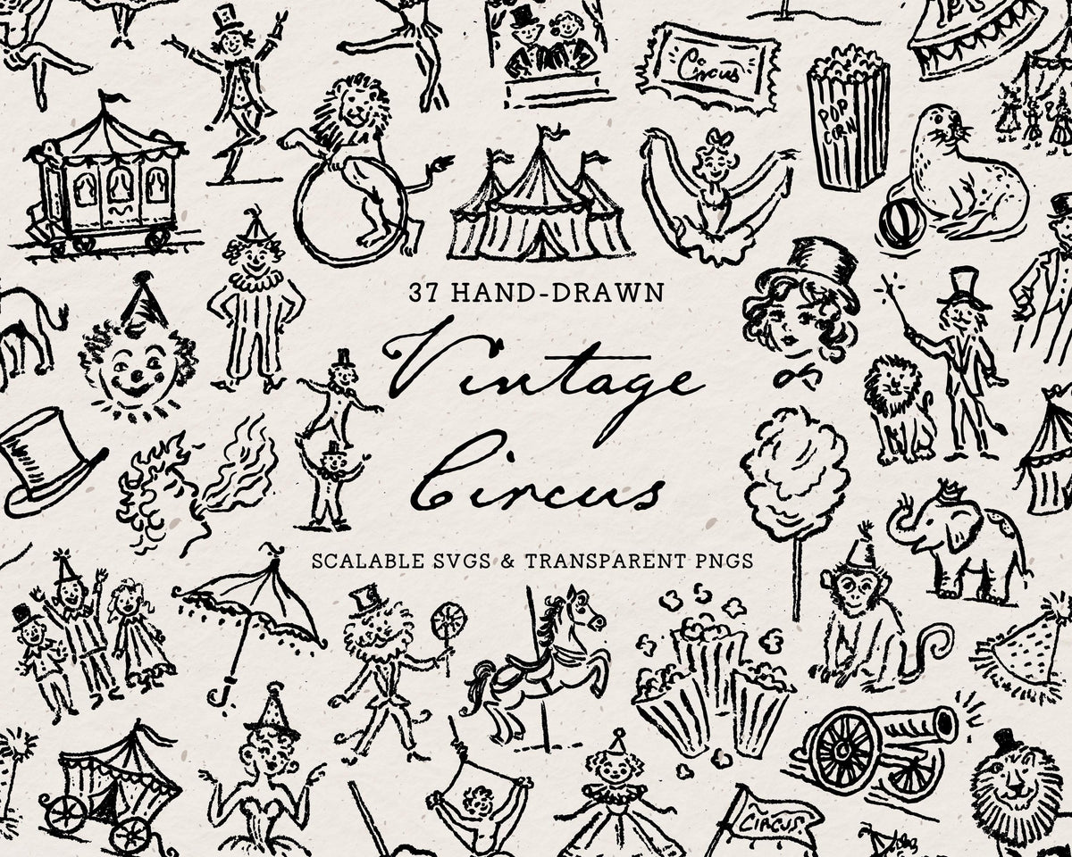 Circus Doodle Pack, preview 1