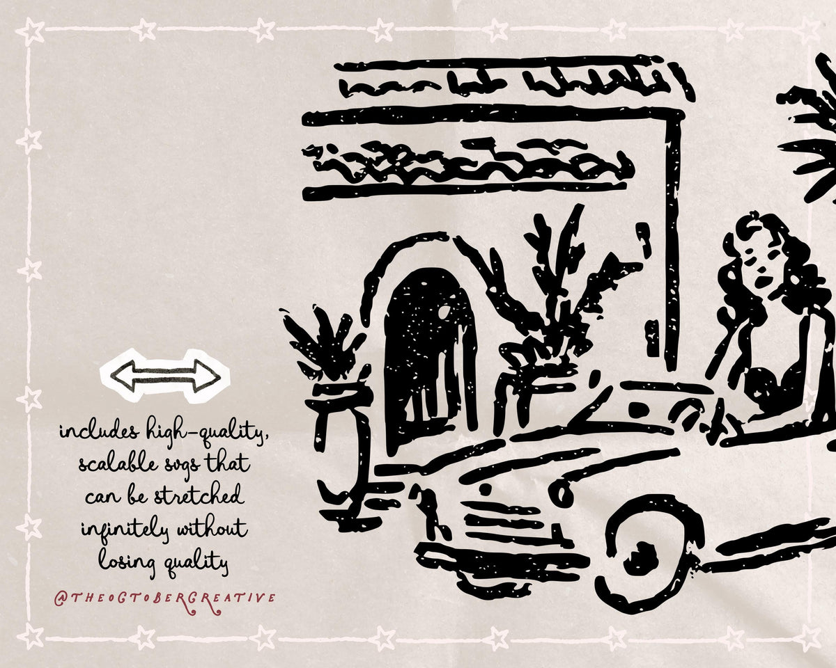 European Summer Doodle Pack, preview 3