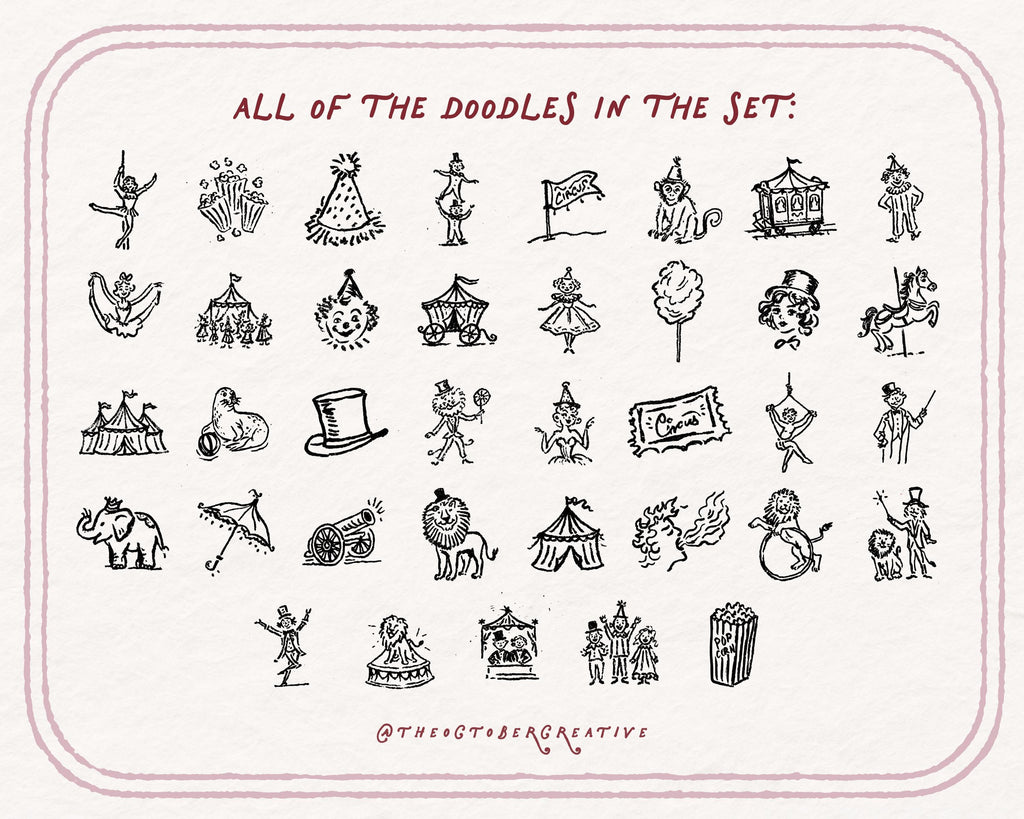 Circus Doodle Pack, preview 5
