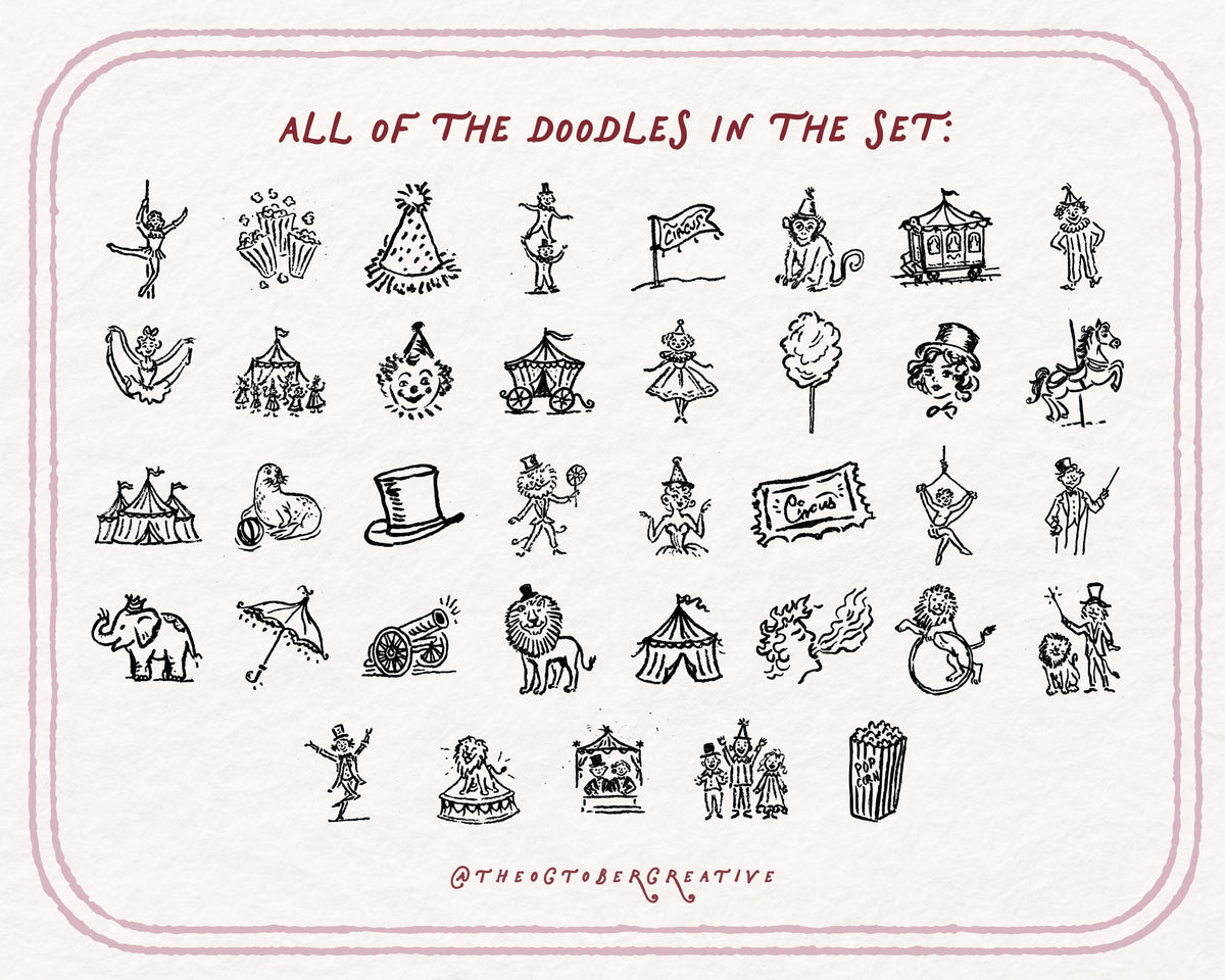 Circus Doodle Pack, preview 5
