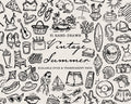 Vintage Summer Doodle Pack, preview 1