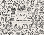Vintage Summer Doodle Pack, preview 1