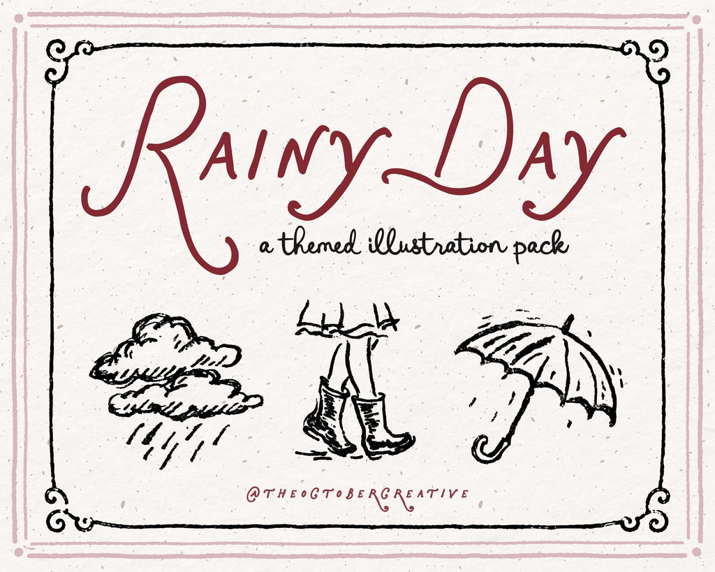 Rainy Day Doodle Pack, preview 2