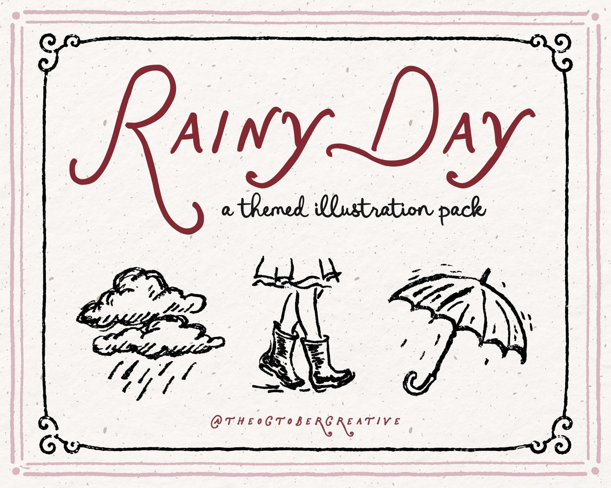 Rainy Day Doodle Pack, preview 2