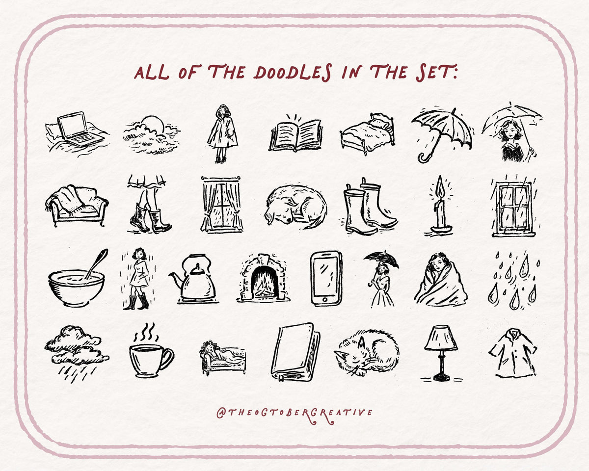Rainy Day Doodle Pack, preview 5