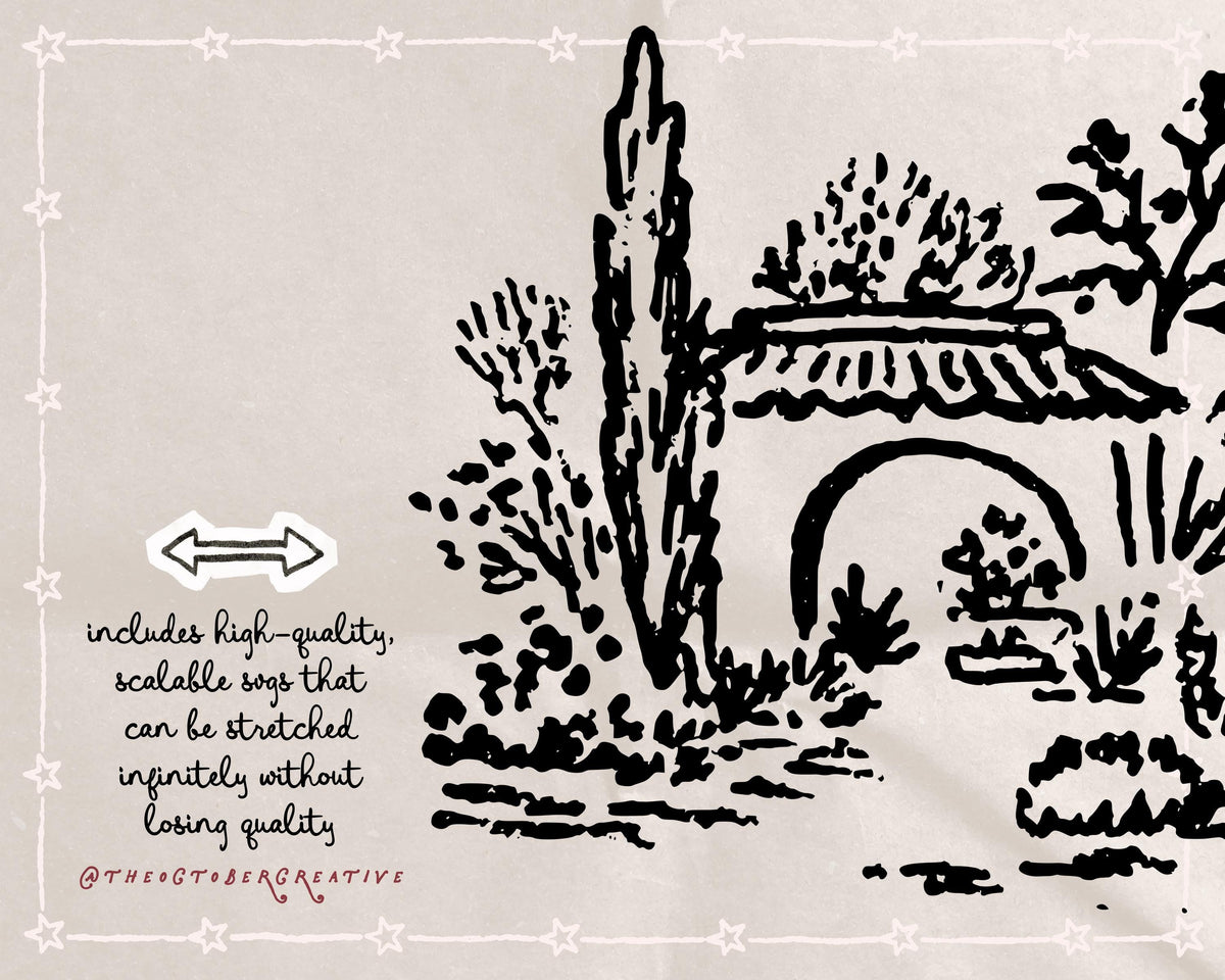 Cottagecore Girl Doodle Pack, preview 3