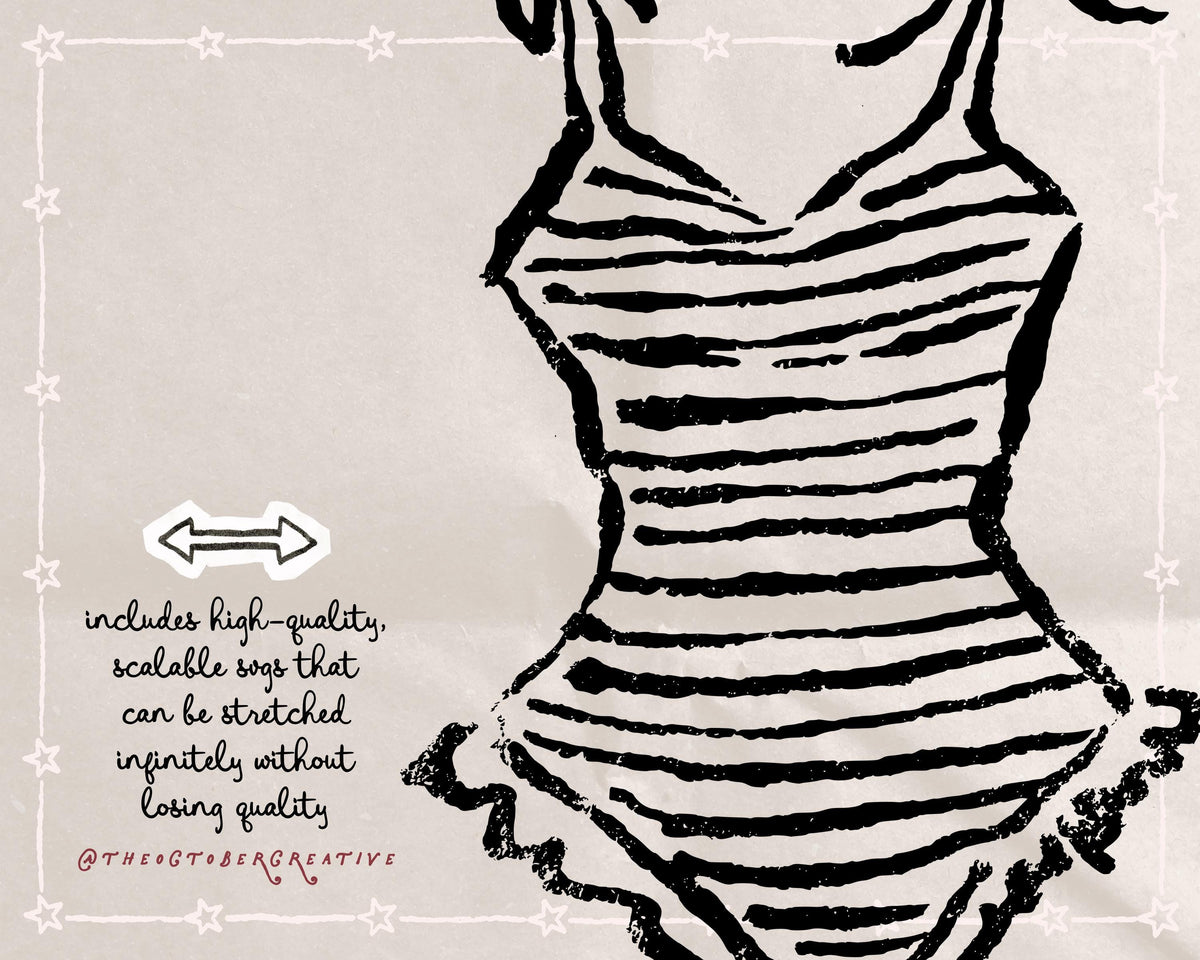 Coastal Cowgirl Doodle Pack, preview 3