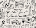 New York Bachelorette Doodle Pack, preview 1