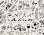 New York Bachelorette Doodle Pack, preview 1