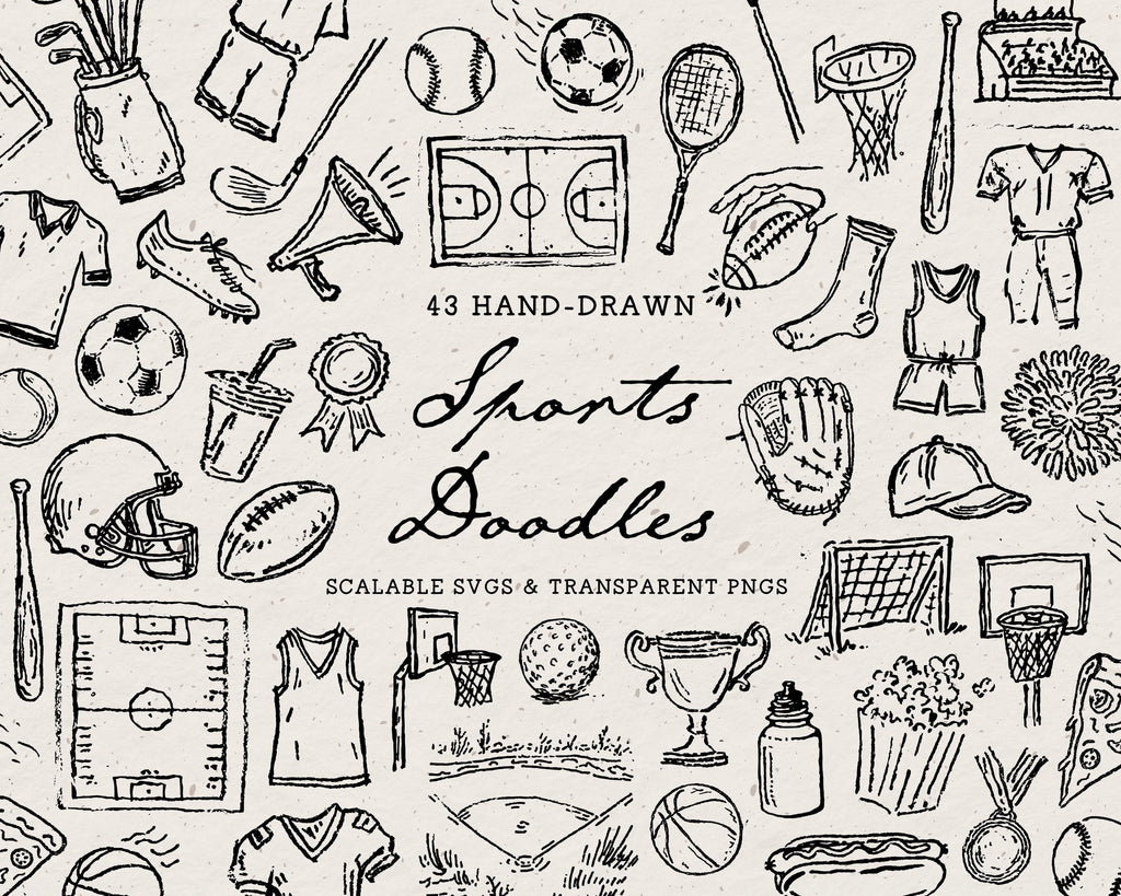 Sports Doodle Pack, preview 1