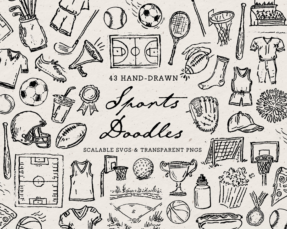 Sports Doodle Pack, preview 1