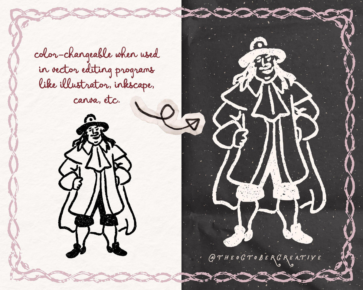 Fairytale Villains Doodle Pack, preview 3