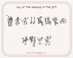 Halloween Skeletons Doodle Pack, preview 4