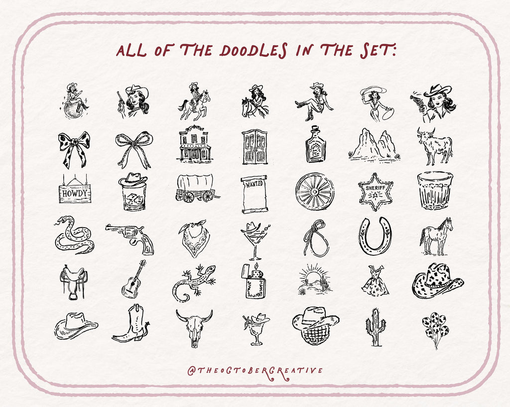 Rodeo Doodle Pack, preview 4