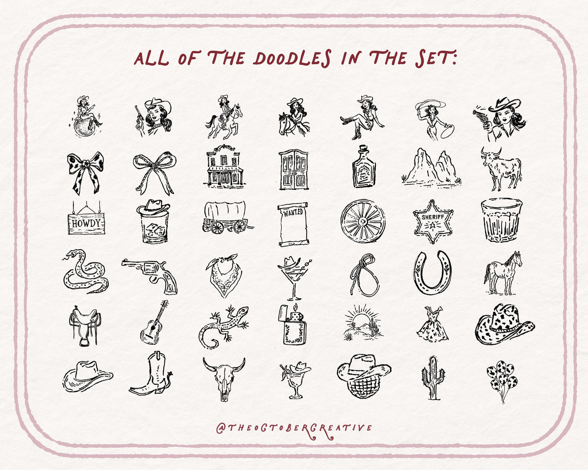 Rodeo Doodle Pack, preview 4