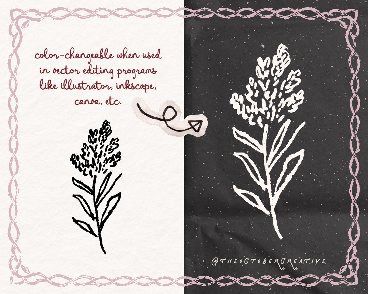 Flowers Doodle Pack, preview 3