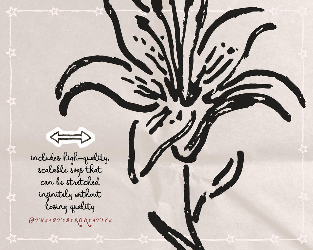 Flowers Doodle Pack, preview 4