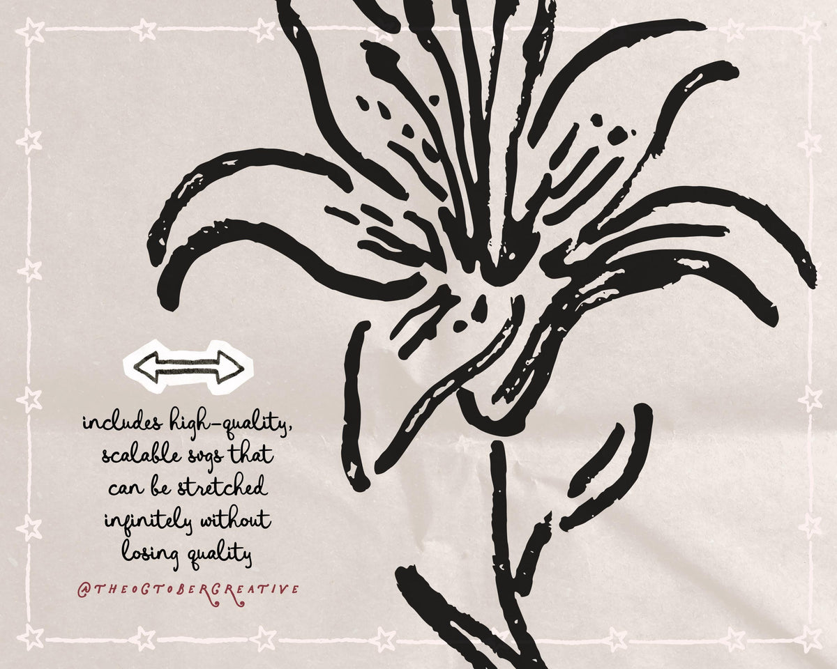 Flowers Doodle Pack, preview 4