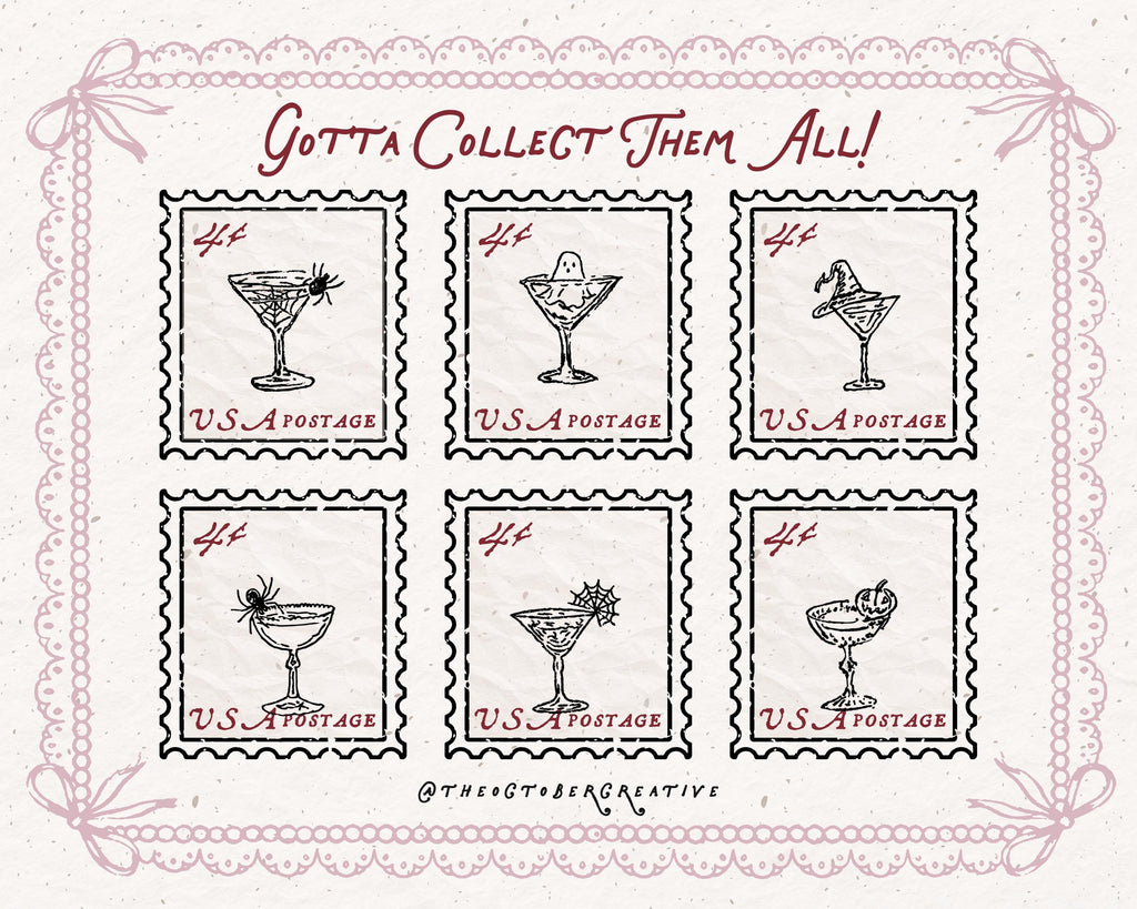 Halloween Cocktails Doodle Pack, preview 6