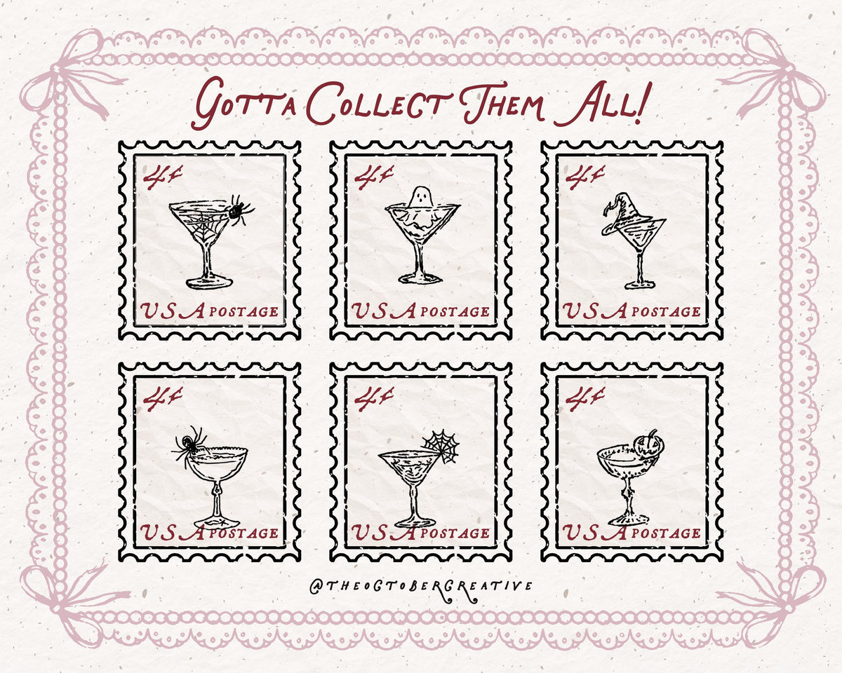 Halloween Cocktails Doodle Pack, preview 6