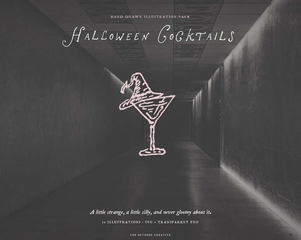 Halloween Cocktails Doodle Pack, preview 7