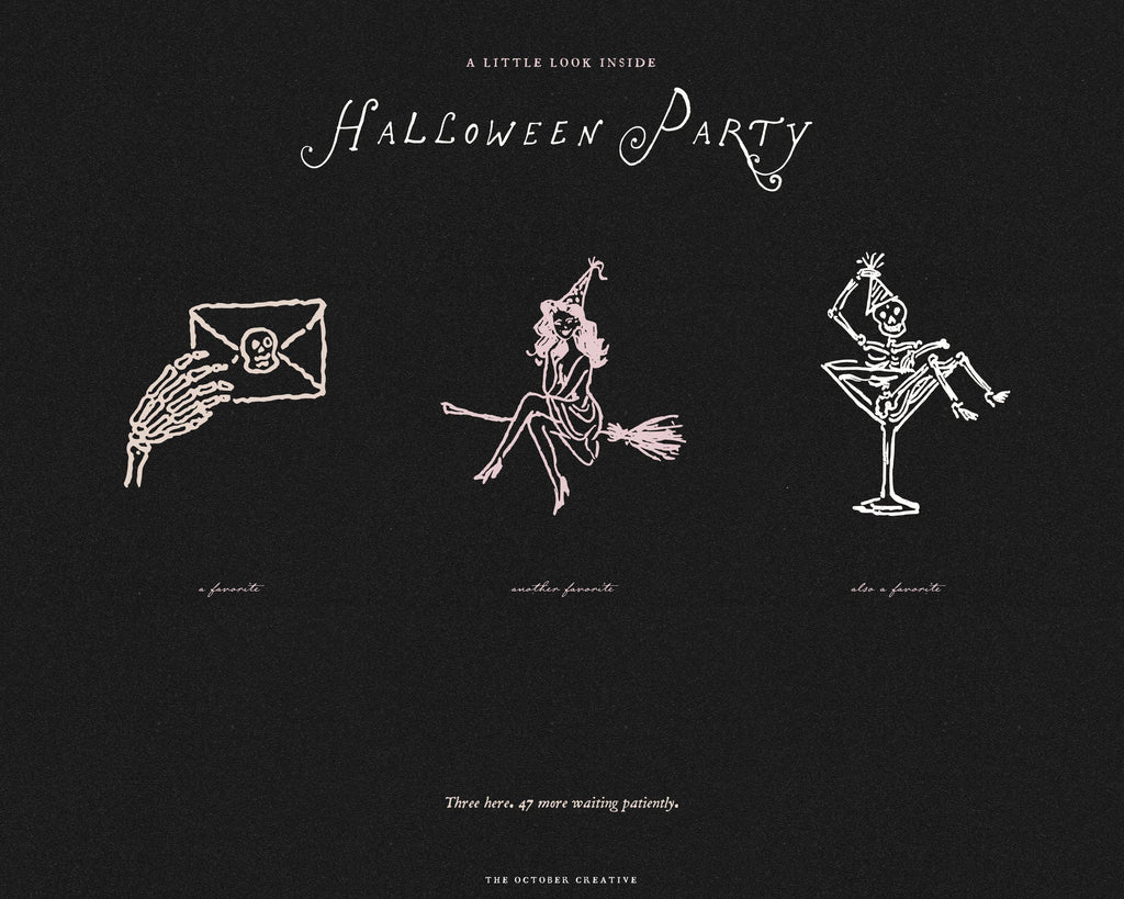 Halloween Party Doodle Pack, preview 8