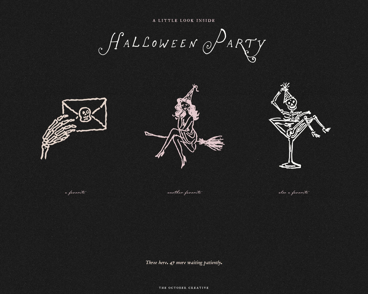Halloween Party Doodle Pack, preview 8