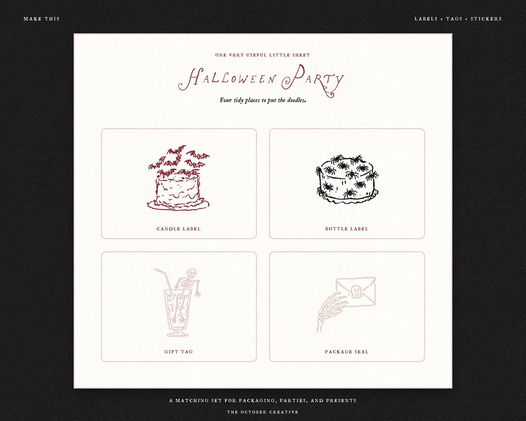 Halloween Party Doodle Pack, preview 16