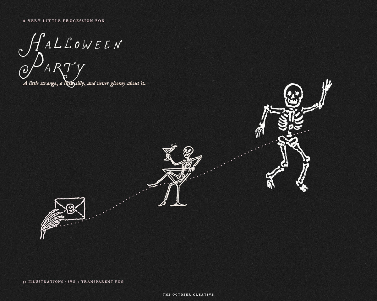 Halloween Party Doodle Pack, preview 19