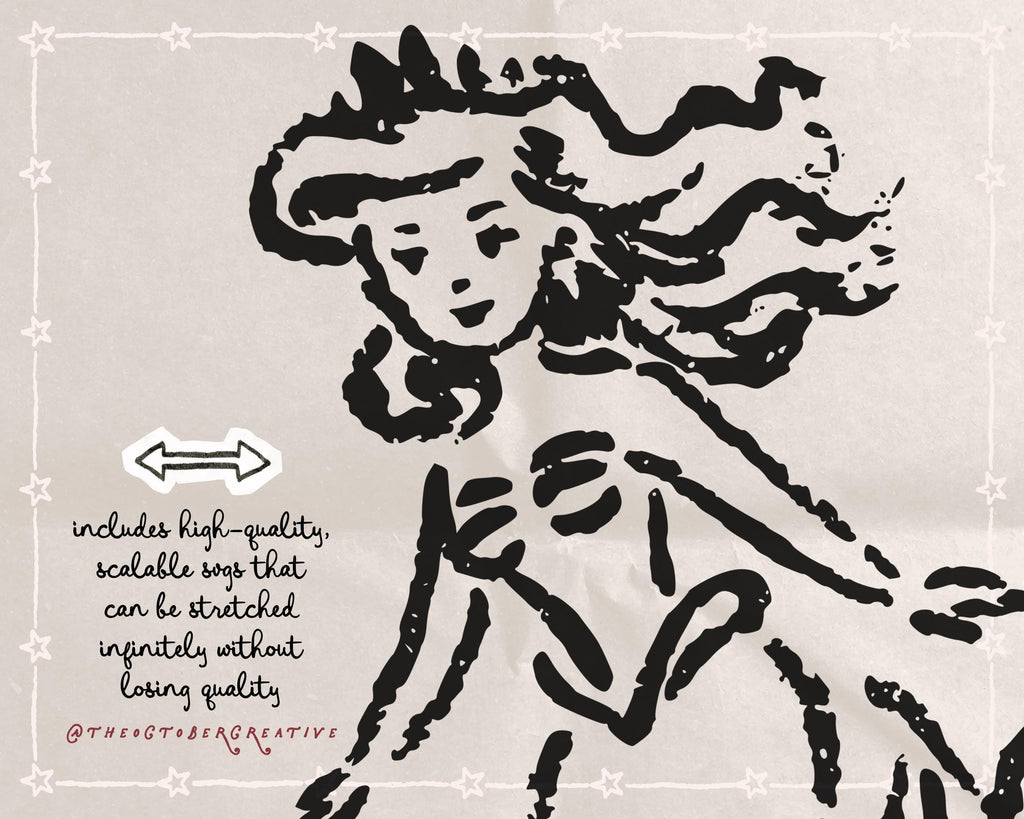 Fairytale Princesses Doodle Pack, preview 4