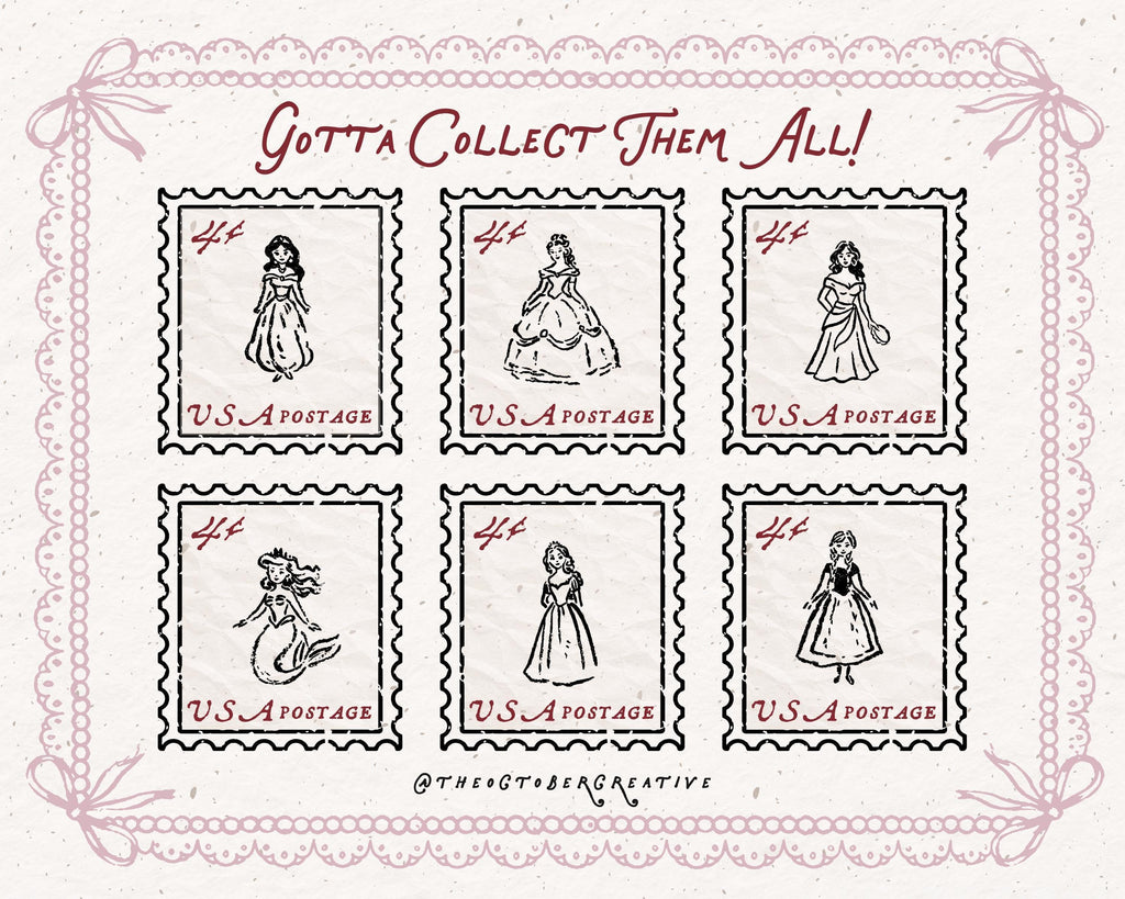 Fairytale Princesses Doodle Pack, preview 7