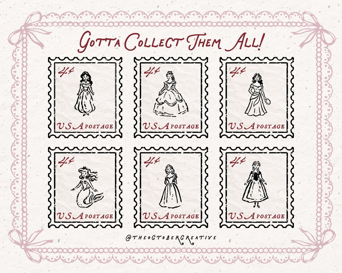 Fairytale Princesses Doodle Pack, preview 7