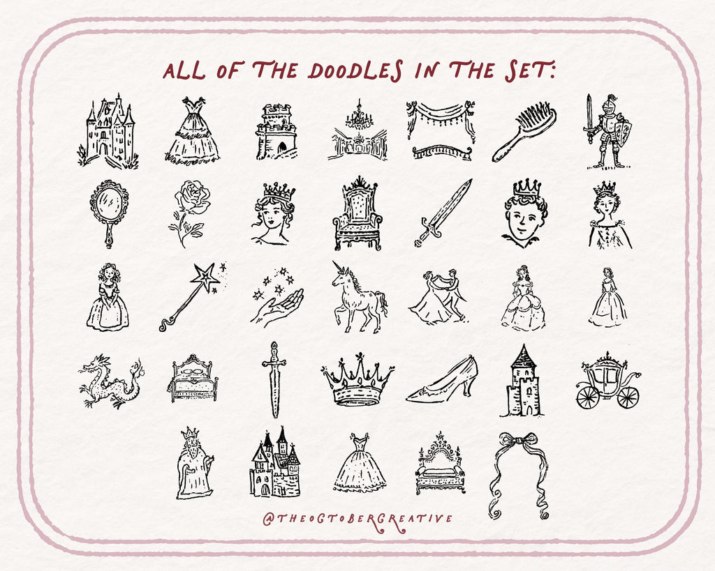 Fairytale Doodle Pack, preview 5