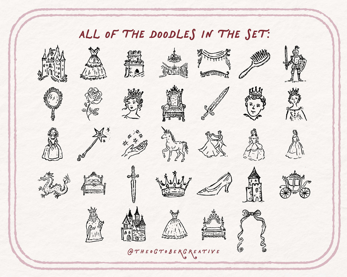 Fairytale Doodle Pack, preview 5