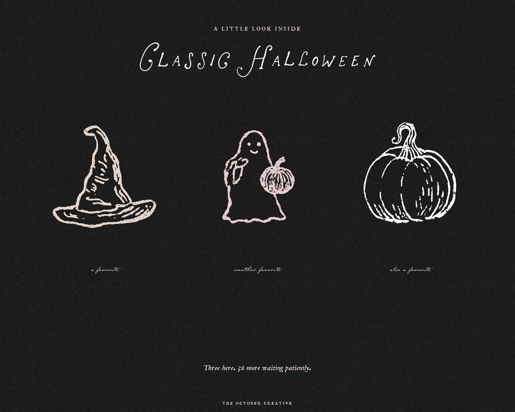 Classic Halloween Doodle Pack, preview 9