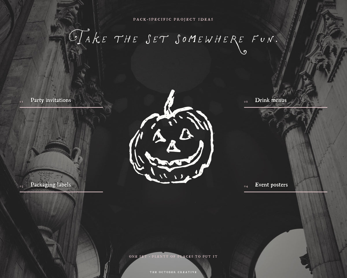Classic Halloween Doodle Pack, preview 12