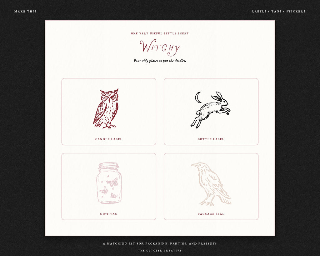 Witchy Doodle Pack, preview 16