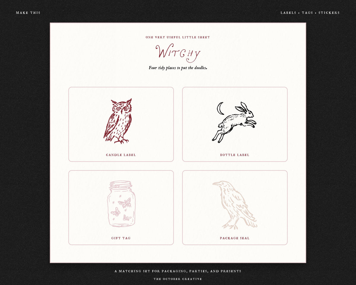 Witchy Doodle Pack, preview 16